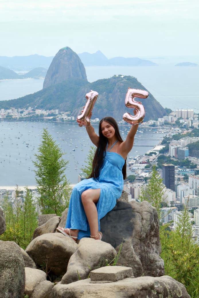 Aniversário com vista para o Rio