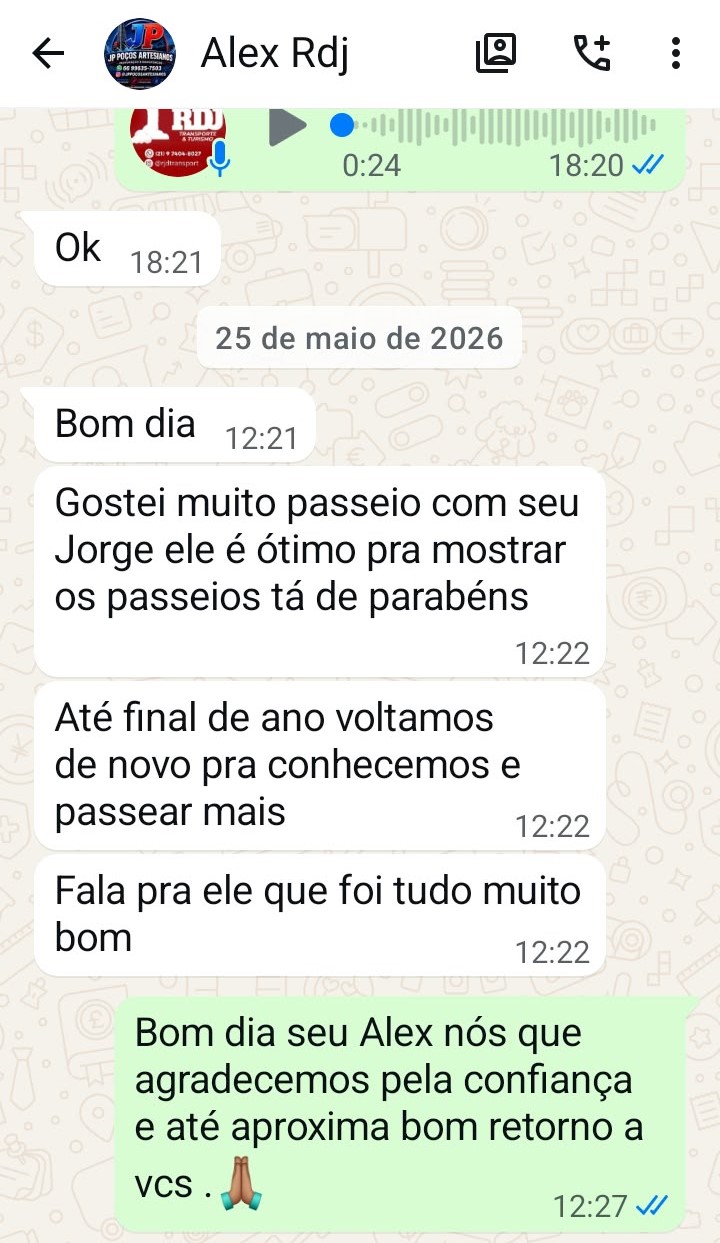 Depoimento do Alex pelo WhatsApp